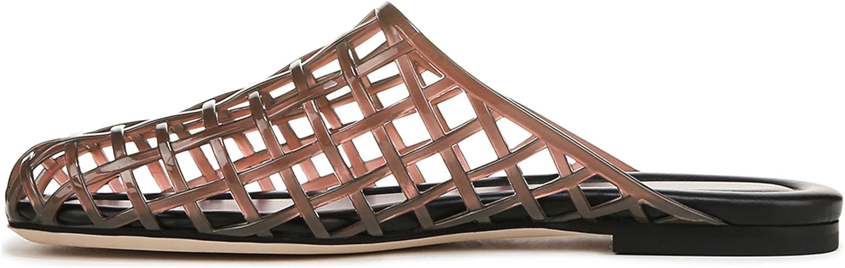 UBWDU Womens Clear Jelly Shoes Slip on Closed Toe Jelly Mesh Flats Sandals Slides Comfortable Sum... | Amazon (US)