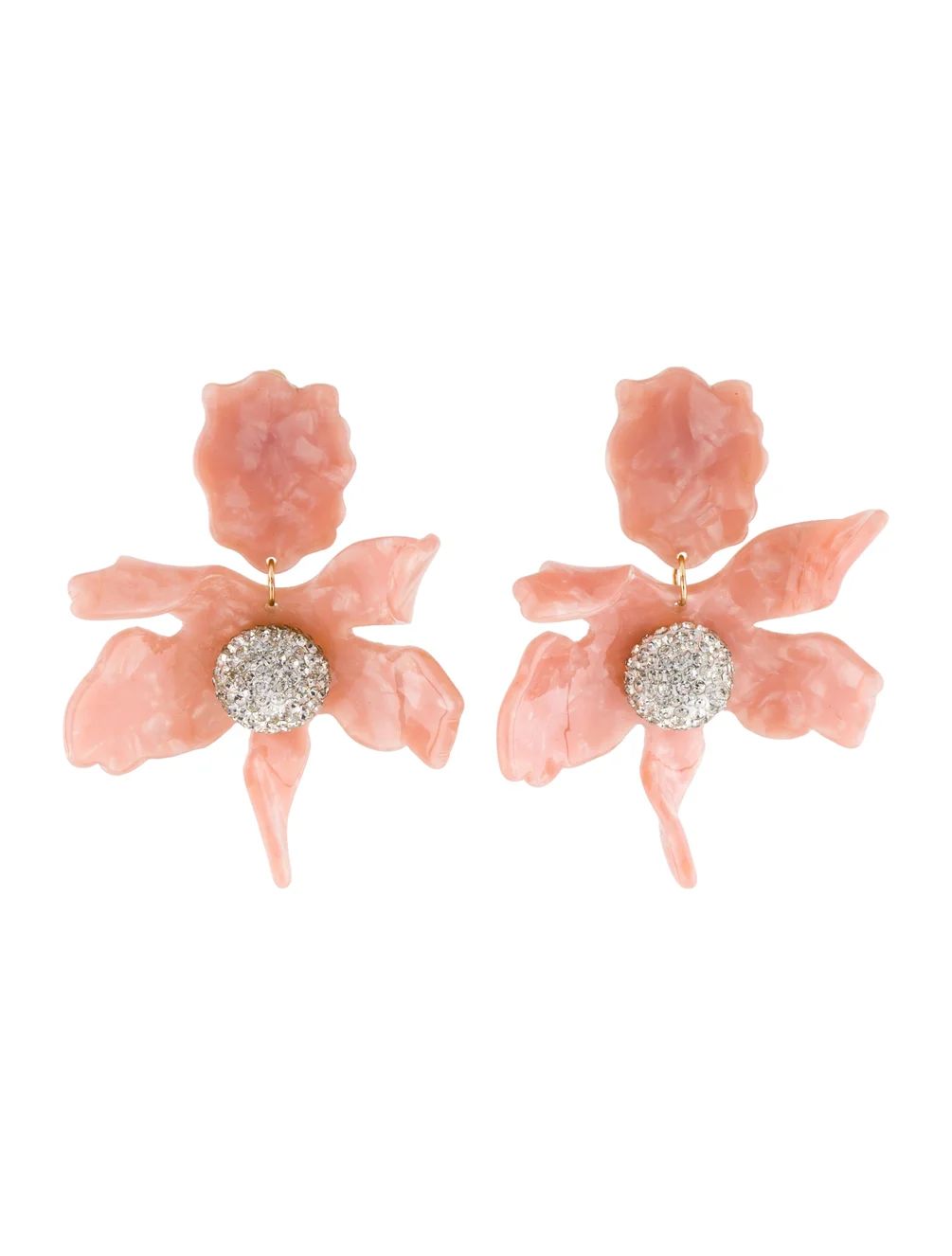 Crystal Lily Drop Earrings | The RealReal