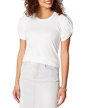 Amazon Essentials Women's Classic-Fit Twist Sleeve Crewneck T-Shirt | Amazon (US)