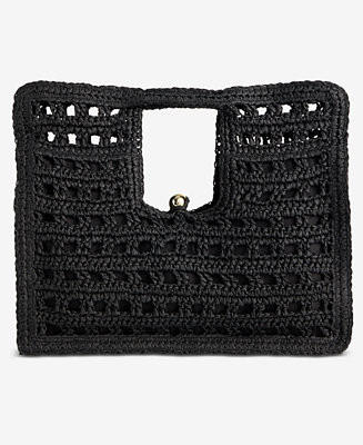 I.N.C. International Concepts Square Straw Tote Bag, Macy's Exclusive | Macy's