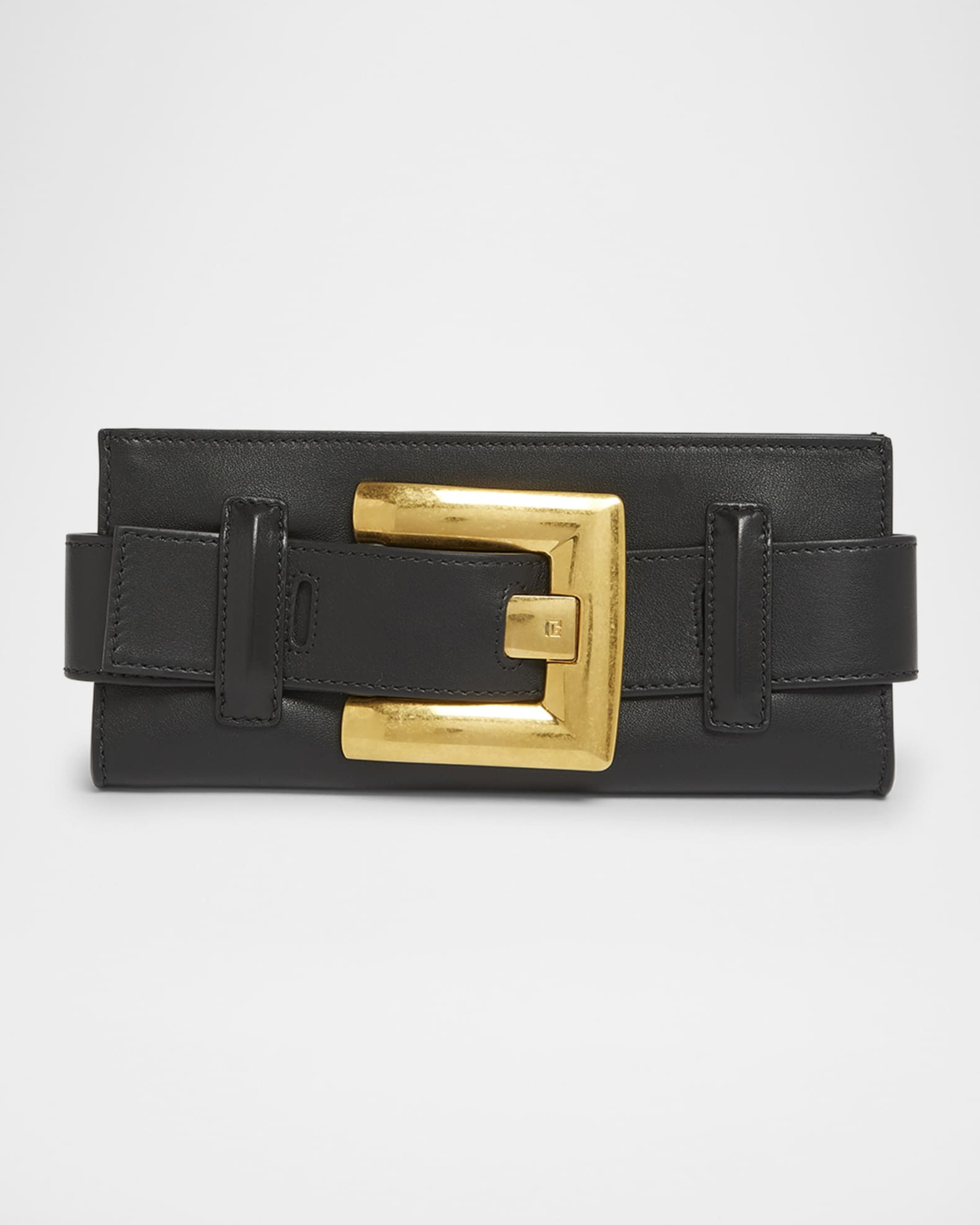 Anthem Belted Pouch Bag in Calfskin | Neiman Marcus