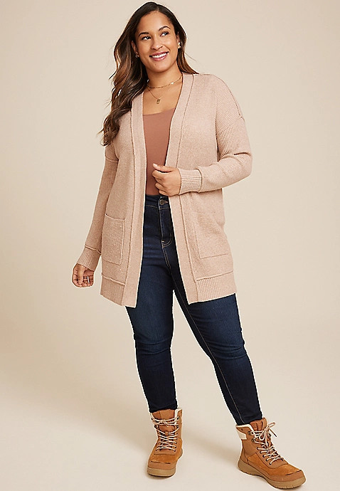 Plus Size 90s Slouch Cardigan | Maurices
