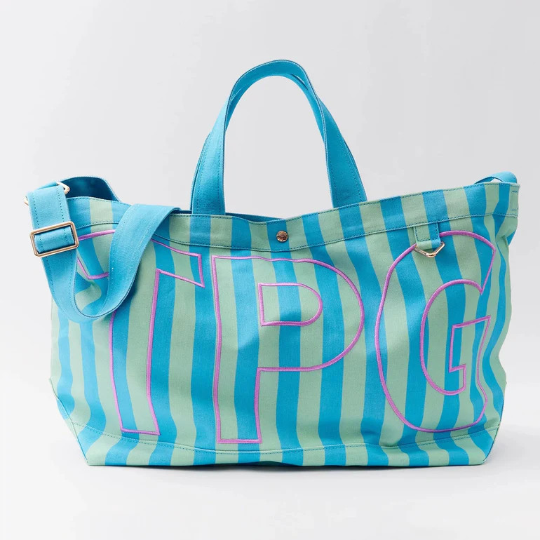 Striped Custom Alpha Tote - Custom Breeze | BaubleBar