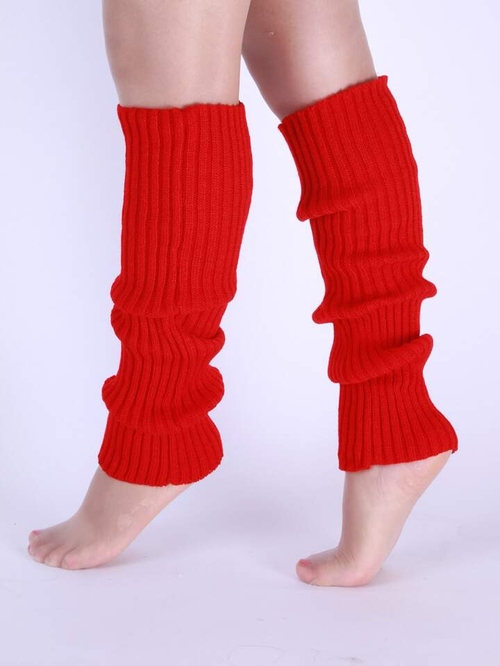 Plain Ribbed Leg Warmers | SHEIN