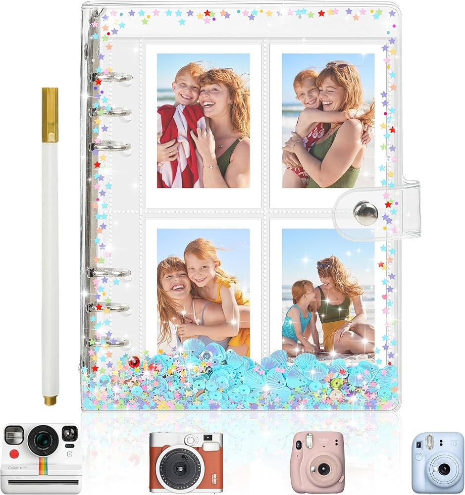 Vienrose Mini Polaroid Photo Album 200 Pocket 2x3 Inch Pictures for Fujifilm Instax Mini 7s 8 9 1... | Amazon (US)