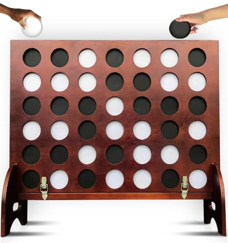 SWOOC Games - Giant Four in a Row (All Weather) with Carrying Case & 60% Quieter Design - Giant Connect - 4 Game - Giant Outdoor Games - Yard Games for Kids and Adults - Backyard Games - Giant Games | Amazon (US)
