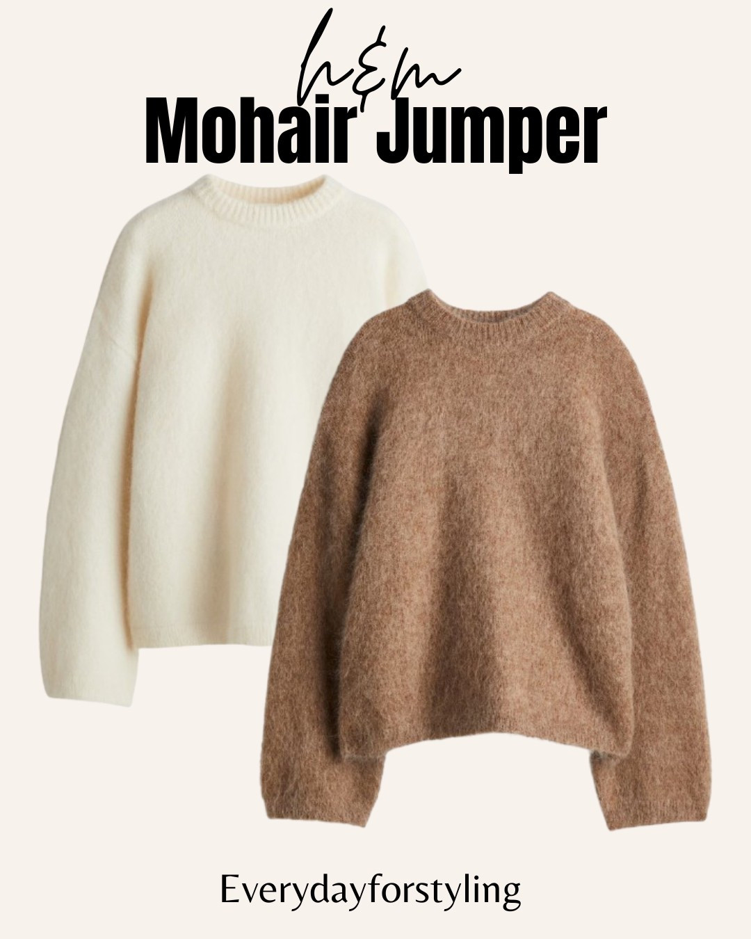 It’s back — the viral mohair blend jumper from H&M that everyone was obsessed with last year just dropped again! 🧶✨
Soft, luxe, and available in multiple colors… but it never stays in stock for long. 👀

[ mohair blend jumper H&M, viral H&M sweater, soft fall knitwear, trending jumpers 2025, H&M new in knitwear, cozy chic outfits, capsule wardrobe essentials, quiet luxury sweater, timeless autumn fashion, fall layering ideas, soft girl aesthetic, best selling H&M items, neutral knits, elevated casual style, affordable luxury fashion, everydayforstyling ] 

#HMNewIn #MohairBlendJumper #FallFashion2025 #ViralSweater #BestSellingStyle #QuietLuxuryLook #CapsuleWardrobeKnits #PinterestOutfits #CozyChic #TimelessFallStyle #TrendingNow #SoftGirlStyle #AutumnStyleEdit #MinimalKnits #EverydayForStyling


#LTKSeasonal #LTKFindsUnder50 #LTKStyleTip