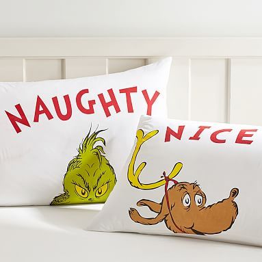 Dr. Seuss's The Grinch™ Pillowcases, Set Of 2 | Pottery Barn Teen