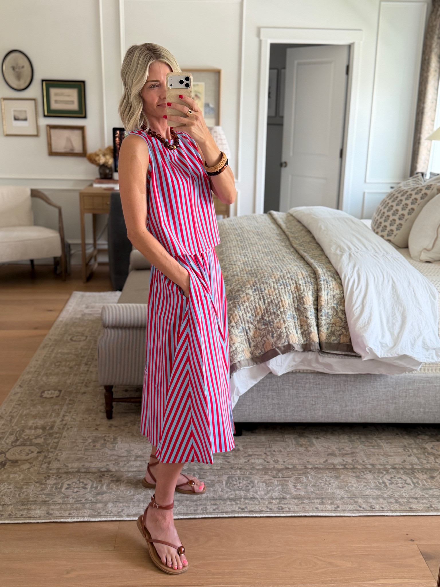 This set is perfect to throw on for a quick but put together outfit. 

Summer outfits, fourth of july outfits, mom fashion 

 #LTKootd #LTKmomlife #LTKOver40