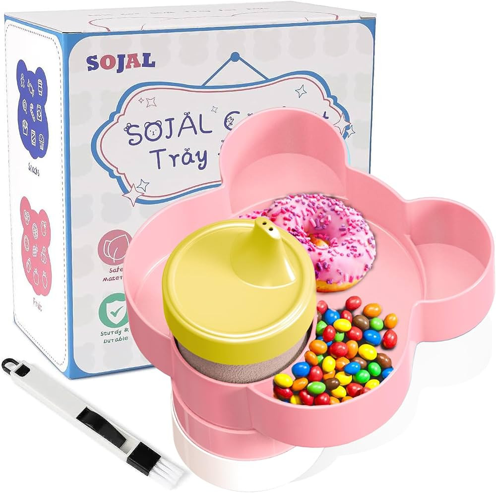 Car Seat Snack Tray - Travel Tray for Kids Car Seat, Stroller, Booster and Anywhere with a Cup Ho... | Amazon (US)