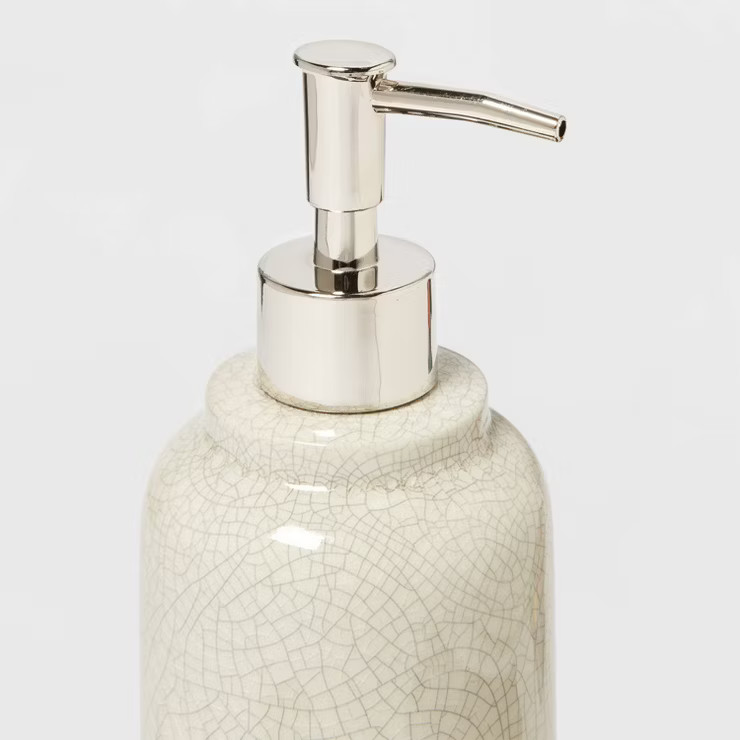 Soap Pump Ceramic Crackle Cream - Threshold™ | Target