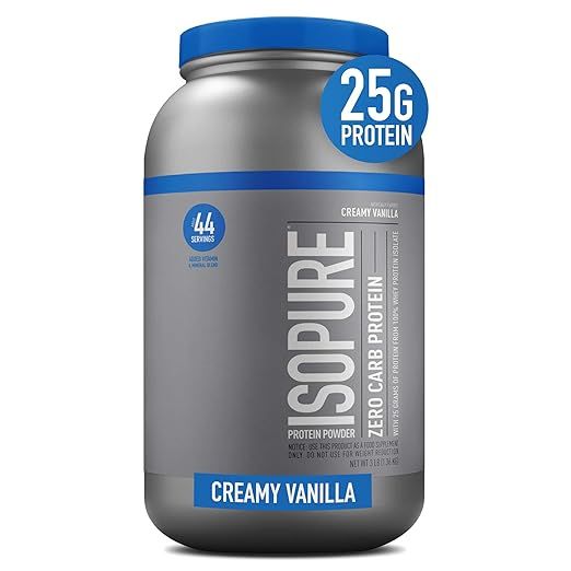 Isopure Zero Carb, Vitamin C and Zinc for Immune Support, 25g Protein, Keto Friendly Protein Powd... | Amazon (US)