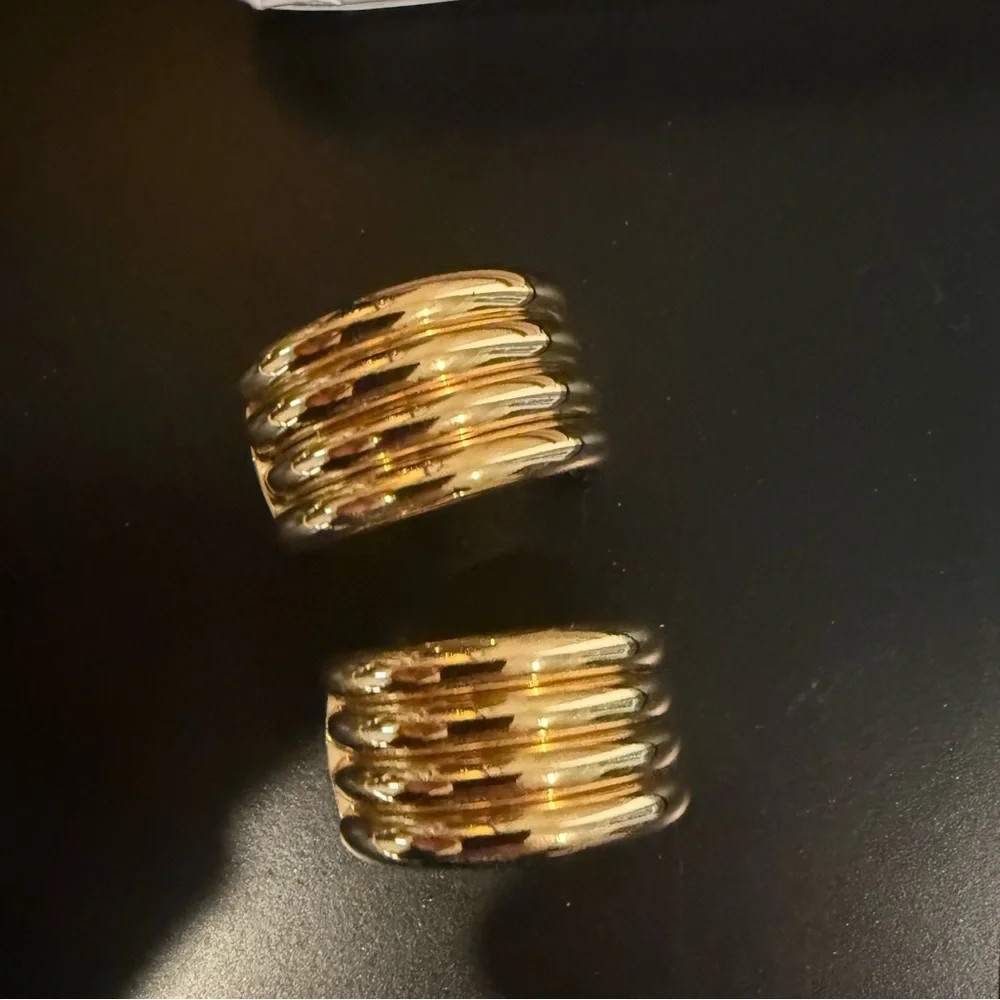 Heaven Mayhem Aria Gold Triple Hoop Earrings | Poshmark