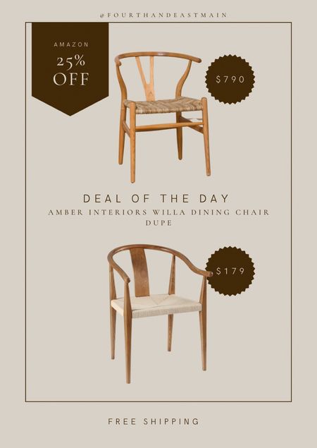 deal of the day // amber interiors willa woven chair dupe is 25% off making it only $179 and free shipping

amber interiors 
amber interior dupe
deal of the day 
dining chair 

#LTKhome