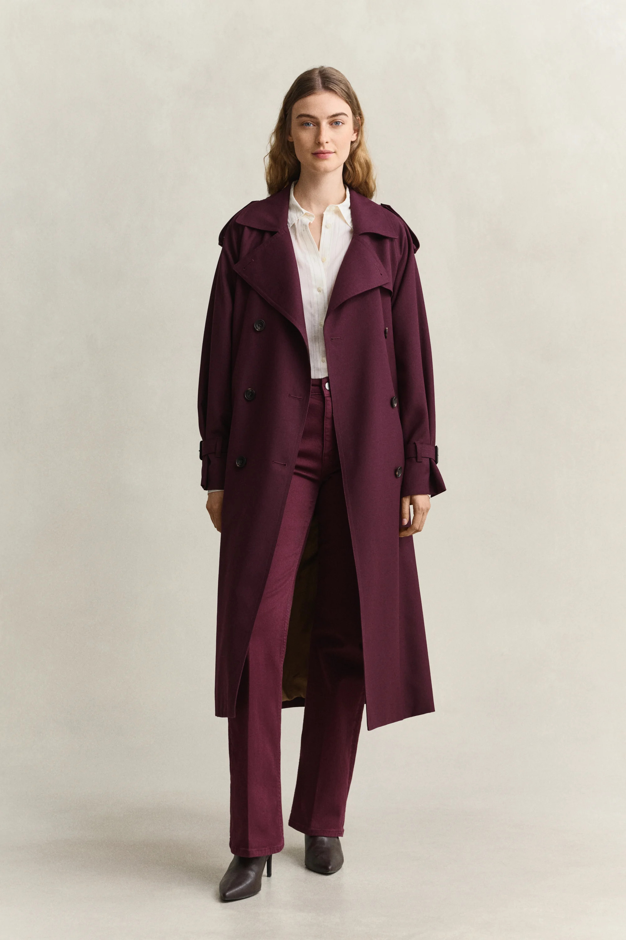 Trenchcoat aus Wollgemisch - DARKENED WINE | Gant