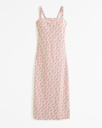 Crepe Slip Midi Dress | Abercrombie & Fitch (US)