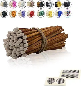4" Inch Long Wooden Refill Matchsticks with Strike Stickers - Safety Matches Wholesale Bulk Loose... | Amazon (US)
