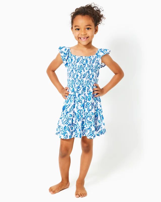 Girls Mini Jilly Cotton Dress | Lilly Pulitzer | Lilly Pulitzer