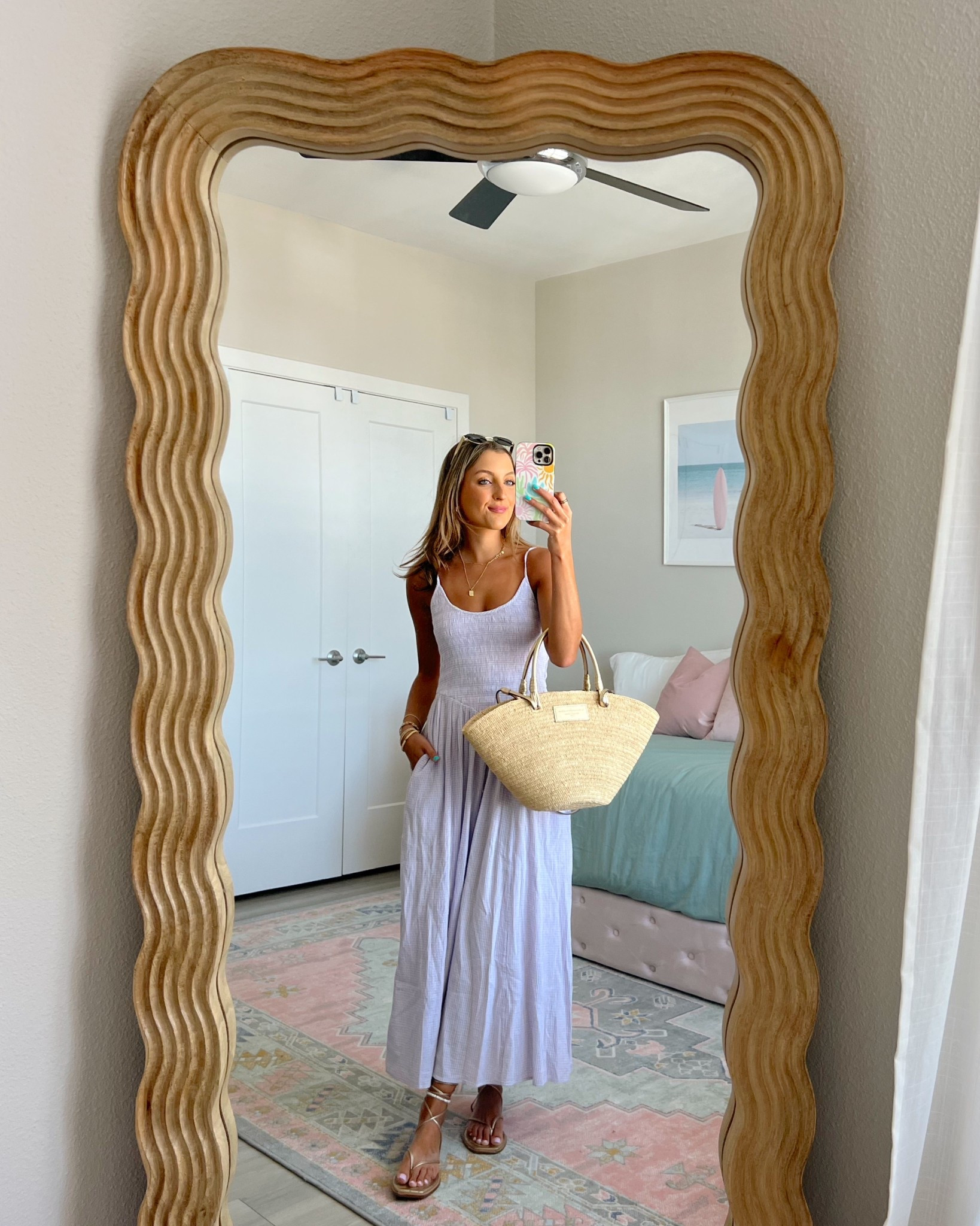 new spring arrivals from Aerie! love these spring outfits 💕💐 wearing a size XS in this dress 