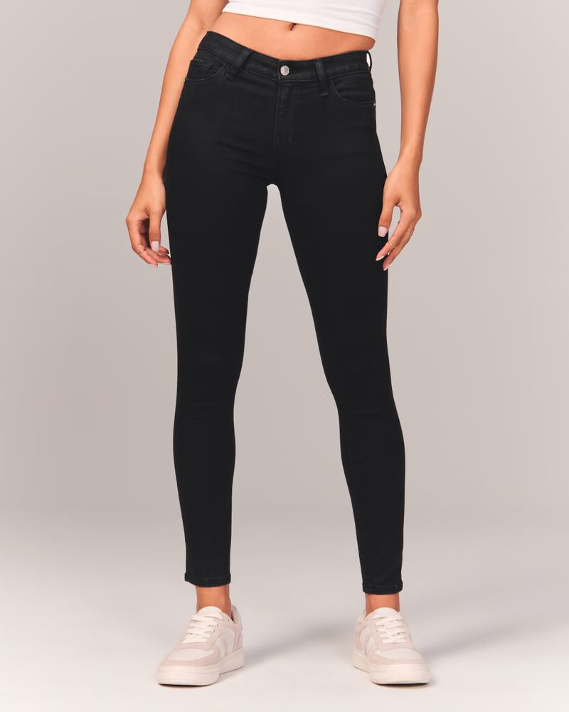 Women's Mid Rise Super Skinny Jean | Women's Bottoms | Abercrombie.com | Abercrombie & Fitch (US)