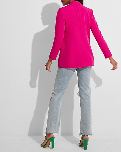 One Button Boyfriend Blazer | Express