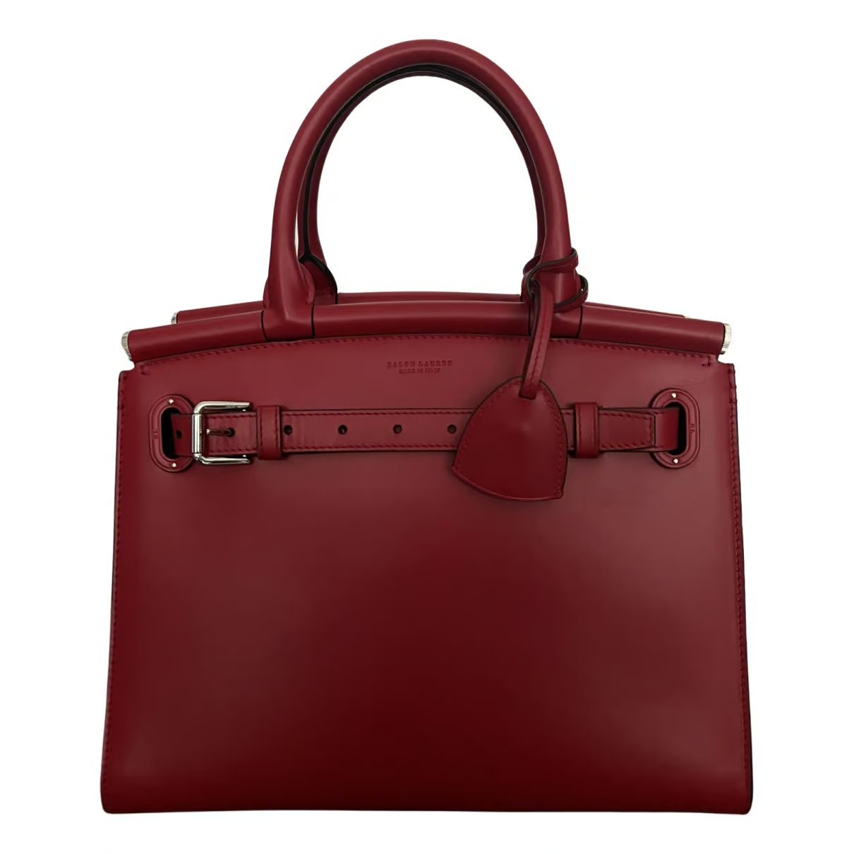 Leather handbag Ralph Lauren Red in Leather - 32528864 | Vestiaire Collective (Global)