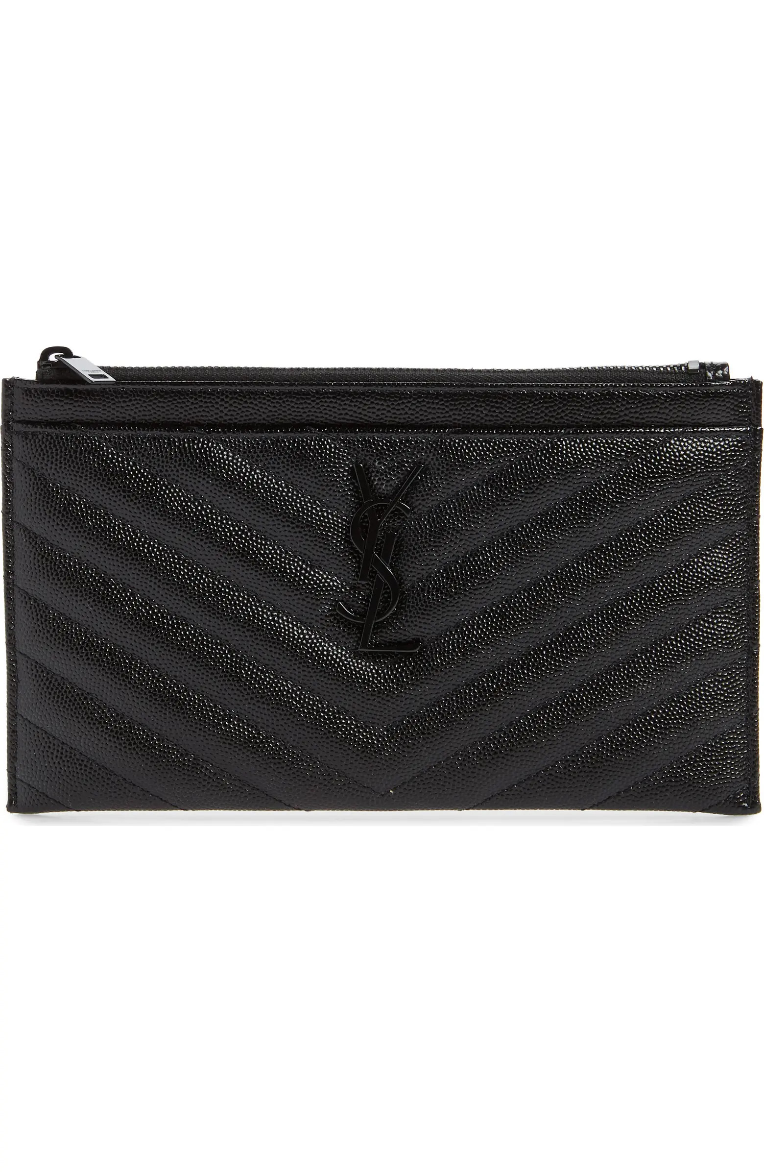 Monogramme Quilted Calfskin Zip Pouch | Nordstrom