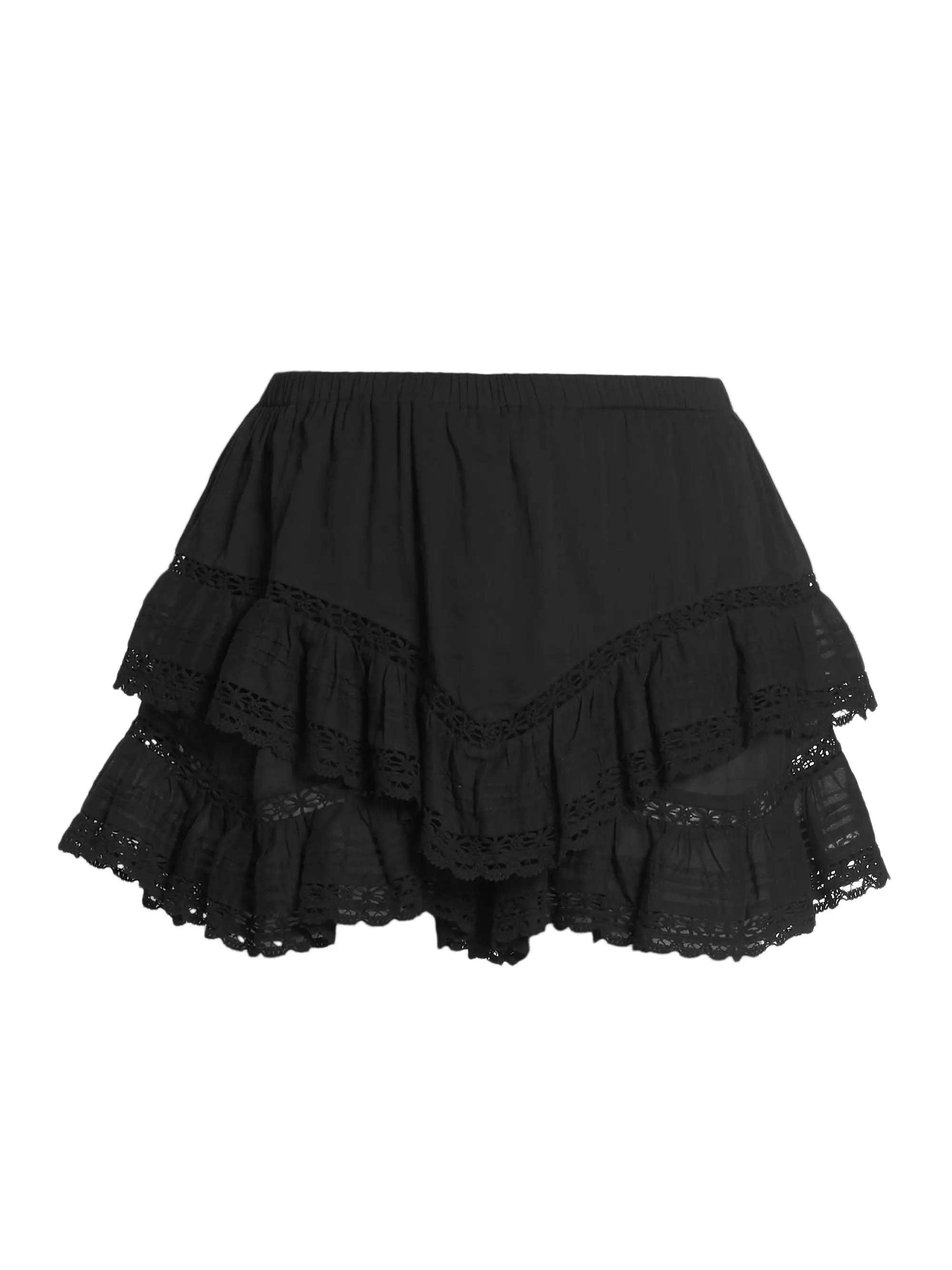 ShortsPull-OnIsabel Marant ÉtoileGeana Lace Ruffle Shorts$490 | Saks Fifth Avenue
