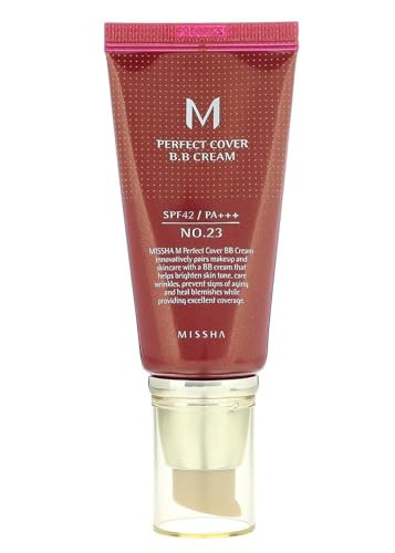 MISSHA M Perfect BB Cream No.23 Natural Beige for Light with Neutral Skin Tone SPF 42 PA +++ 1.69 Fl Oz - Tinted Moisturizer for face with SPF | Amazon (US)