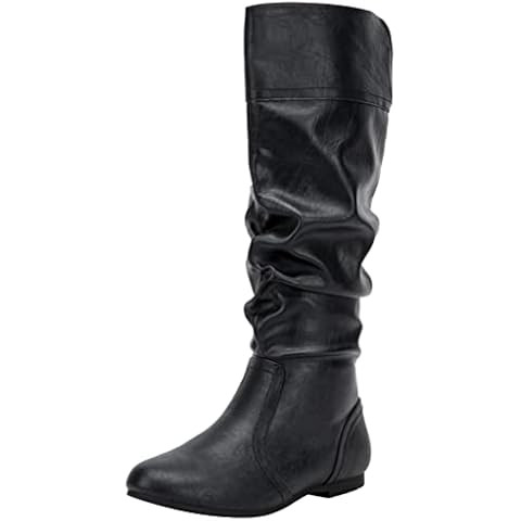 DREAM PAIRS Women's Faux Fur-Lined Knee High Winter Boots | Amazon (US)