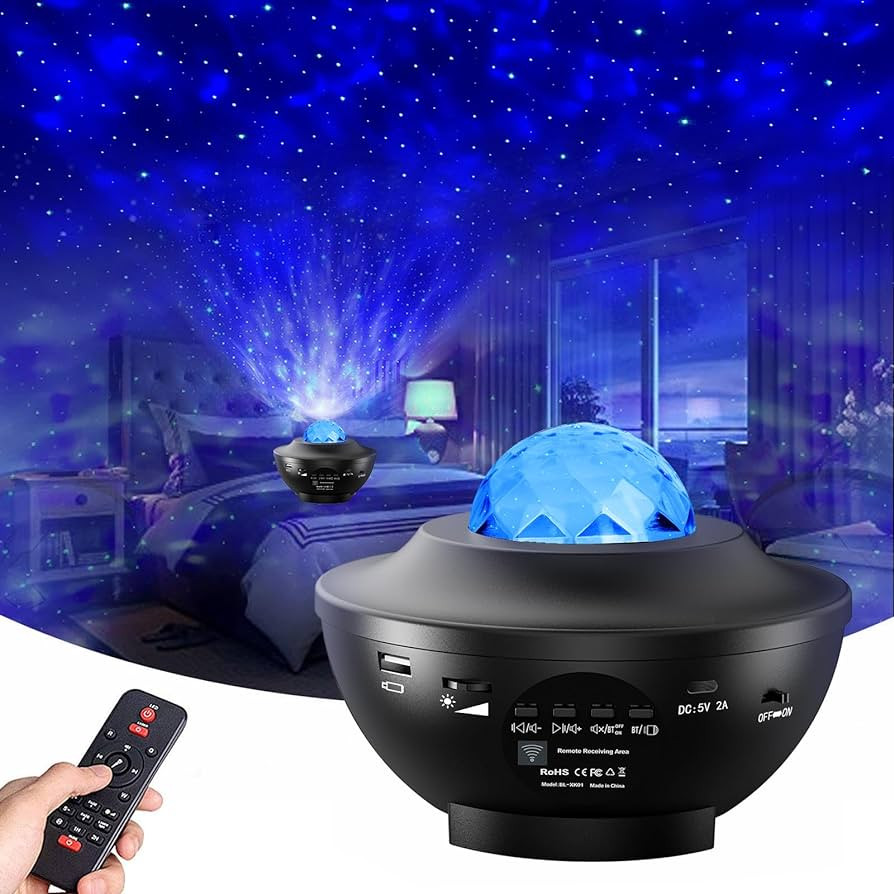Galaxy Star Projector,Nebula LED Night Light for Room Decor, Ocean Wave Starry Sky Light Projecto... | Amazon (US)