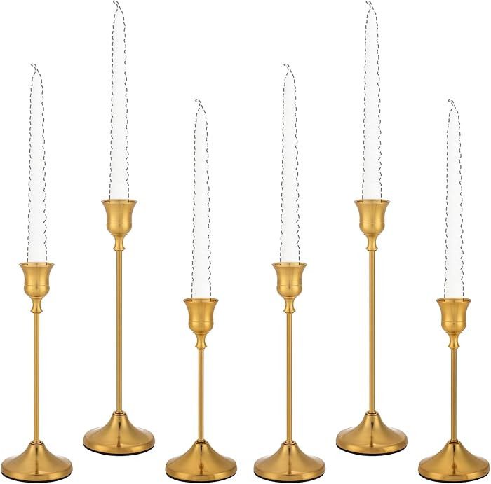 Candlestick Holders Candle Holder Candle Sticks Holder Holder Gothic Taper Candle Holders for Hal... | Amazon (US)