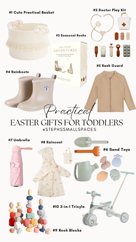 Practical Easter gift ideas for toddlers.

#eastergifts
#easter
#eastergiftideas
#eastergiftstoddlers
#toddlergifts
#kidseastergifts
#practical
#smallspaces

#LTKkids #LTKfamily #LTKbaby