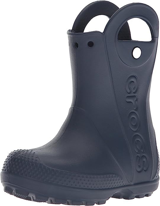 Crocs Kids' Handle It Rain Boots | Waterproof Slip On Shoes | Kids' Rain Boots | Amazon (US)