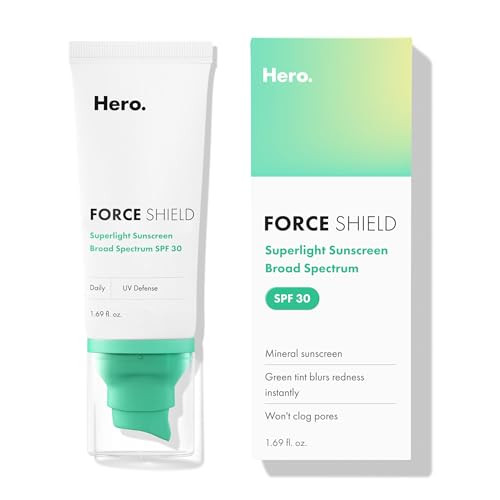 Hero Cosmetics Force Shield Superlight Sunscreen SPF 30, 1.69 Fl Oz | Amazon (US)