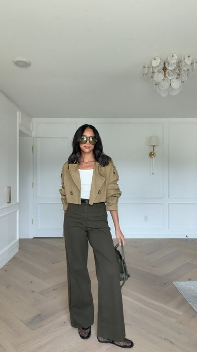 Use code NENAXSPANX to save 15% off your first order! The color of these pants is so perfect for transitioning into fall! Wearing size S scoopneck tank, size S cropped trench and size S Tall wide leg pants 

casual chic outfit, work from home outfit, summer outfit, summer fashion, mom outfit, postpartum outfit, spanx pants, errands outfit, work outfit, office outfit, workwear

#LTKSeasonal #LTKWorkwear