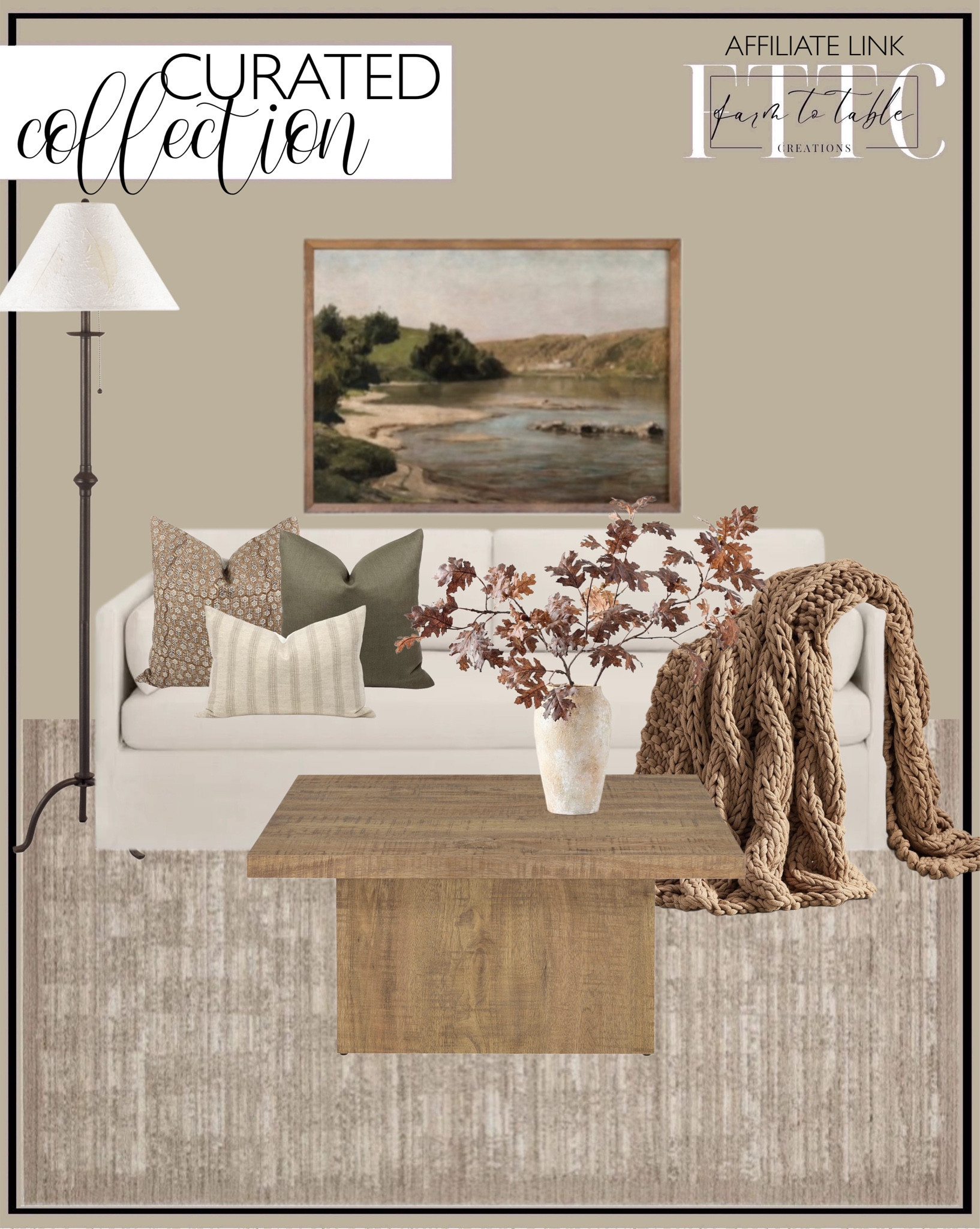 Yesterday’s Top Picks. Follow @farmtotablecreations on Instagram for more inspirational.

Country Landscape Print Set. Loloi Performance Sand Area Rug.  Better Homes & Gardens Waylen Slipcover Sofa, Cream, by Dave & Jenny Marrs. PILLOW COMBO | Warm Neutrals, Camel Floral Pillow, Green Pillow, Cream Stripe Pillow, Pillow Combination, Sofa Pillow Set, Fall Pillow Combo. Peasely Upholstered Pouf. Coaster Home Furnishings Zetta Square Cocktail Living Room Coffee Table. Cal Lighting BO-903FL Iron Floor Lamp with Pull Chain, Matte Black. Faux Oak Branch With Acorns. Colossal Handknit Throw  

Skinny Bench | Bedroom | Living Room | Breakfast Nook | Amazon Home | Target Sale | Loloi Rugs | Magnolia Home | console table | console table styling | faux stems | entryway space | home decor finds | neutral decor | entryway decor | cozy home | affordable decor |  | home decor | home inspiration | spring stems | spring console | spring vignette | spring decor | spring decorations | console styling | entryway rug | cozy moody home | moody decor | neutral home



#LTKFindsUnder50 #LTKHome #LTKSaleAlert