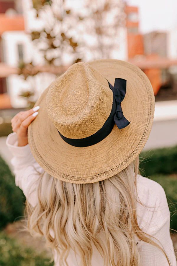 Harbor Haven Woven Fedora in Black | Impressions Online Boutique