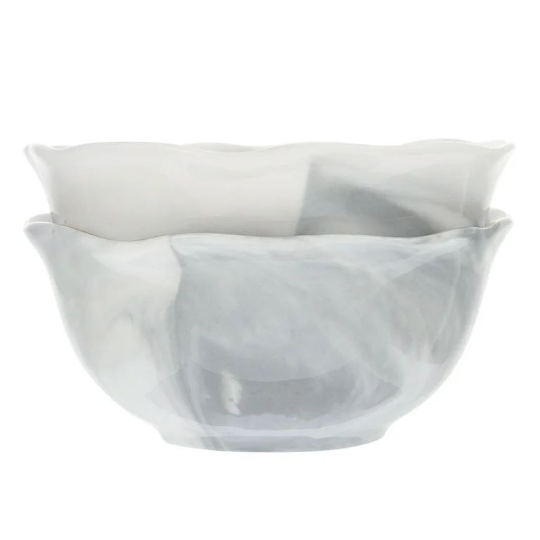 NUOLUX 2 Pcs Luxury Ceramic Bowls Marble Bowls Salad Bowls Rice Bowls Soup Bowls | Walmart (US)