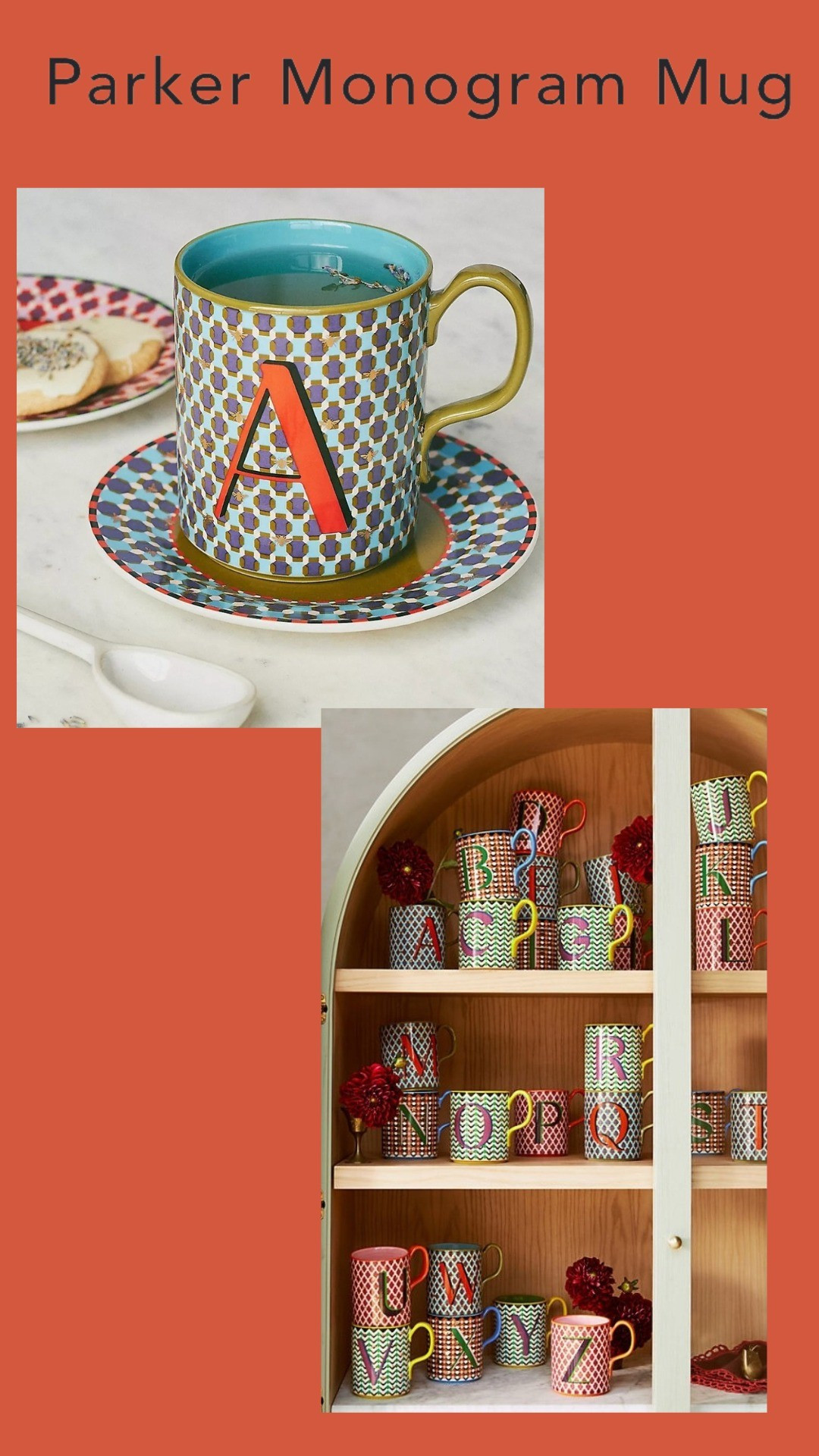 Parker Monogram Mugs from Anthropologie.  #mugs

#LTKBacktoSchool #LTKHome #LTKFindsUnder50