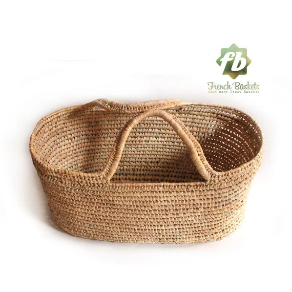French Baskets Medium Bassinet French Basket Moroccan Basket - Etsy | Etsy (US)