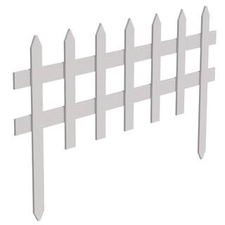 18 in. H 36 in. W Wood Picket Garden Fence | The Home Depot