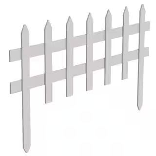18 in. H 36 in. W Wood Picket Garden Fence | The Home Depot