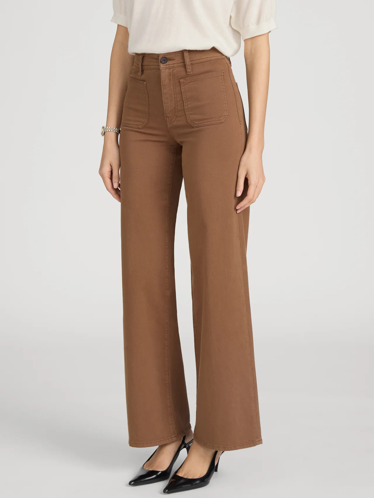 Le Slim Palazzo Harbor Pocket Jean -- Ledger | Frame Denim