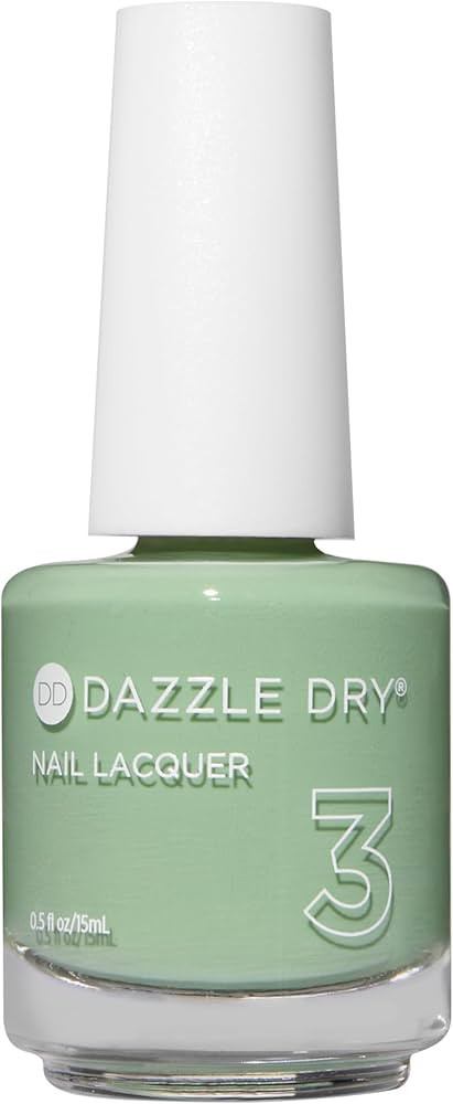 Dazzle Dry Nail Lacquer (Step 3) - Cardigan - A warm sage green. Full coverage cream. (0.5 fl oz) | Amazon (US)