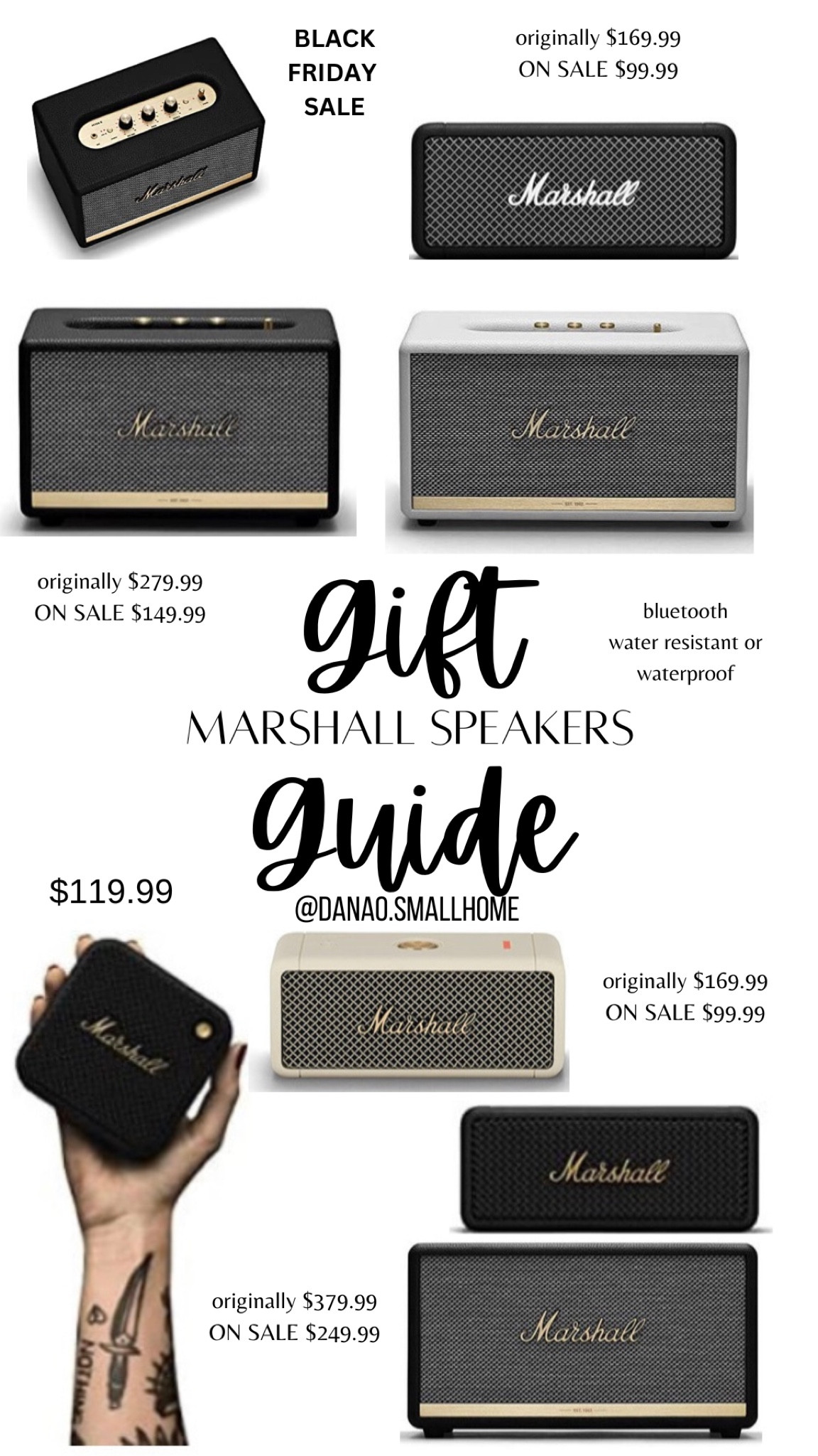 Bluetooth speakers, Marshall speakers sale, amazon sale, retro speakers, vintage speakers, waterproof shower speaker, waterproof speakers, neutral speakers, white speakers, black speakers, gold speakers, table speakers, portable speakers, hosting gifts, party gifts, amazon home gift guide, amazon home speakers, home essentials

#LTKGiftGuide #LTKfamily #LTKunder100