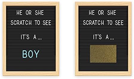 Letter Board Gender Reveal Scratch Off Cards - 25 Pack - My Scratch Offs (Boy) | Amazon (US)