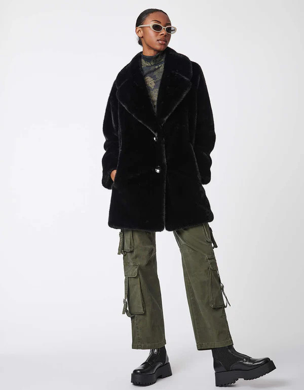 City Chic Faux Fur Coat | Bernardo Fashions