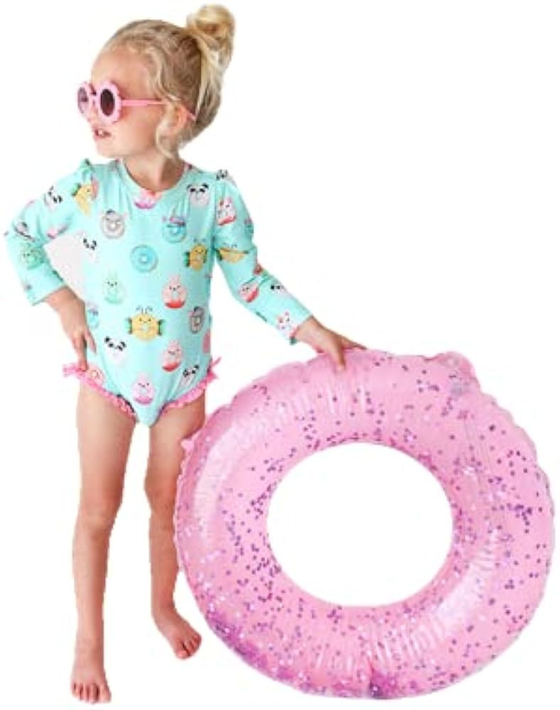 Posh Peanut Long Sleeve Ruffled Rash Guard Swimsuit | Amazon (US)