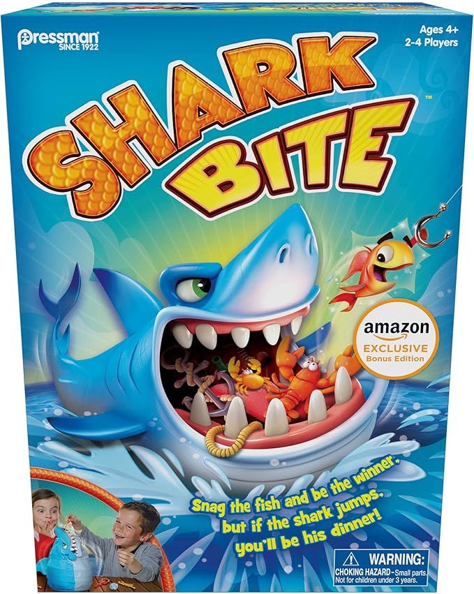 Shark Bite with Let's Go Fishin' Card Game (Amazon Exclusive) by Pressman | Amazon (US)